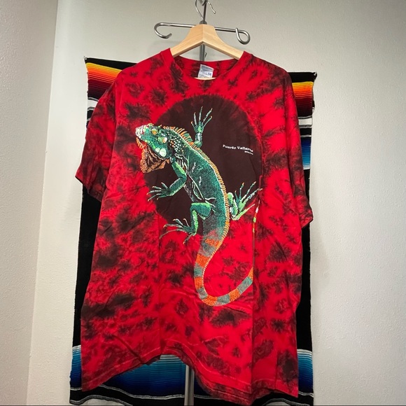 T-Shirt Vintage Yazbek – Motif Toucan Cancun – Blanc – Taille 2XL – Homme – Occasion